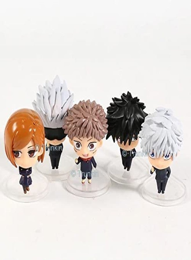 Trunkin Jujutsu Kaisen Set of 5 Gojo Satoru Itadori Yuji Fushiguro Megumi Figures Cartoon Anime Action Figure Action Toys Weeb Manga Collectible - Image 4